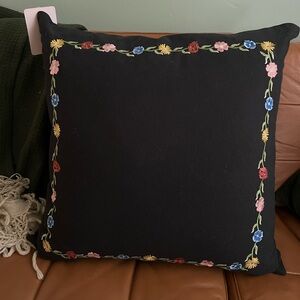 Rifle paper co. Curio Border Embroidered Pillow
